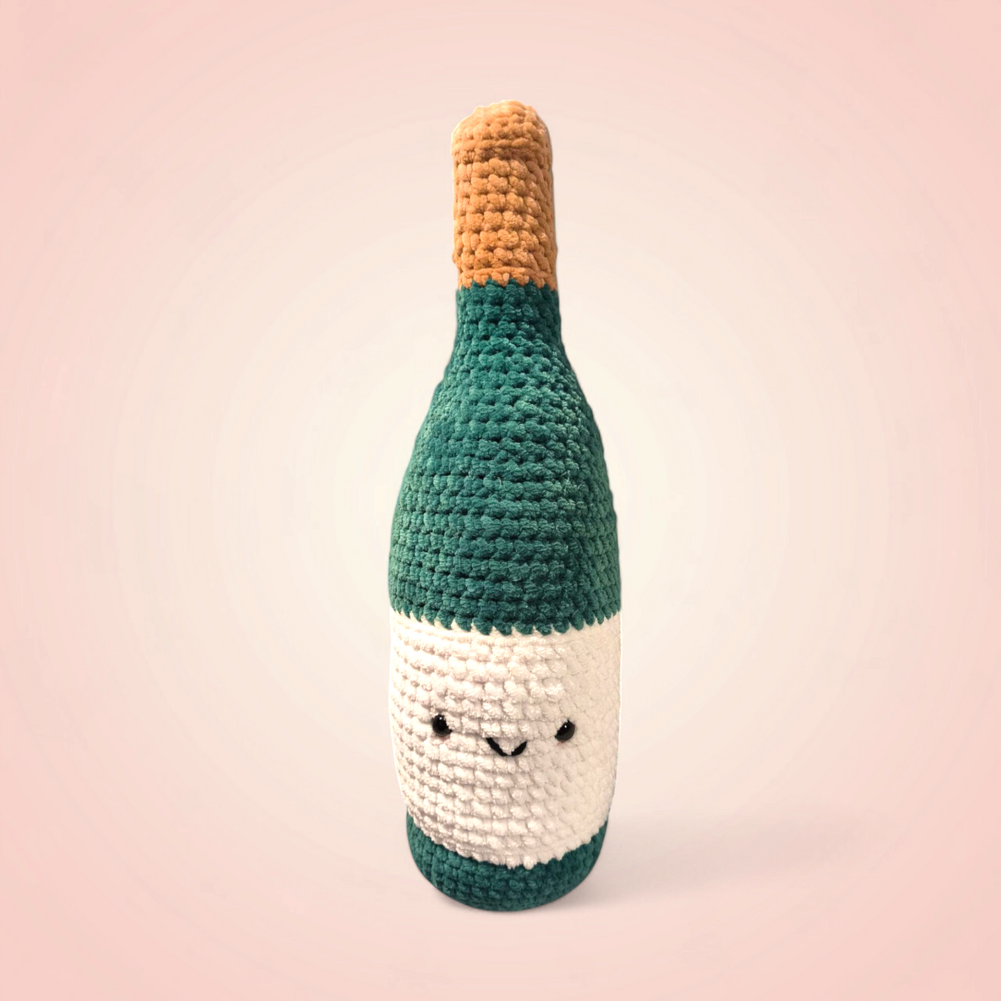 Bouteille de vin au crochet 🖤 Édition rigolote et fait main