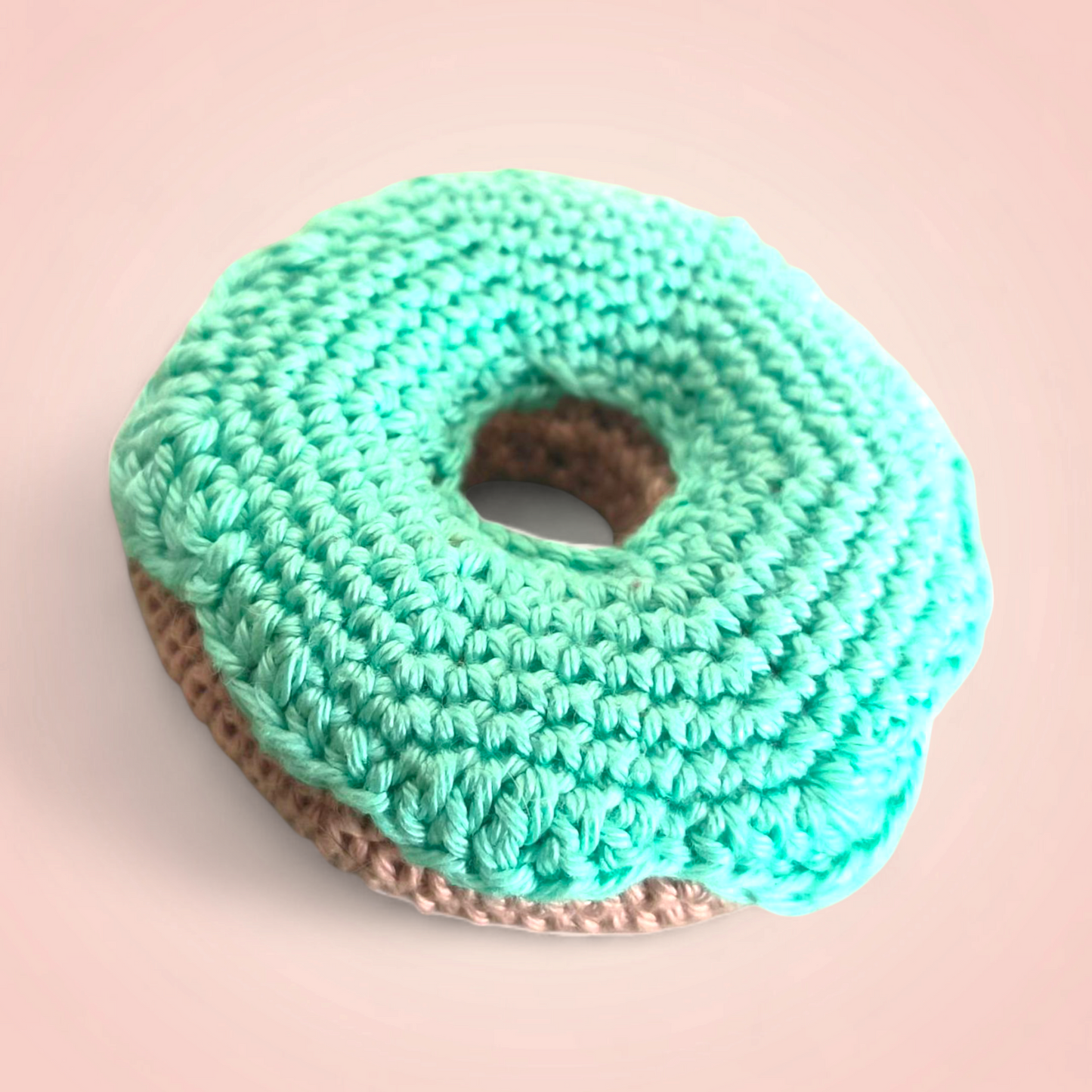 Donut au Crochet 🖤 Déco Gourmande Fait Main Menthe