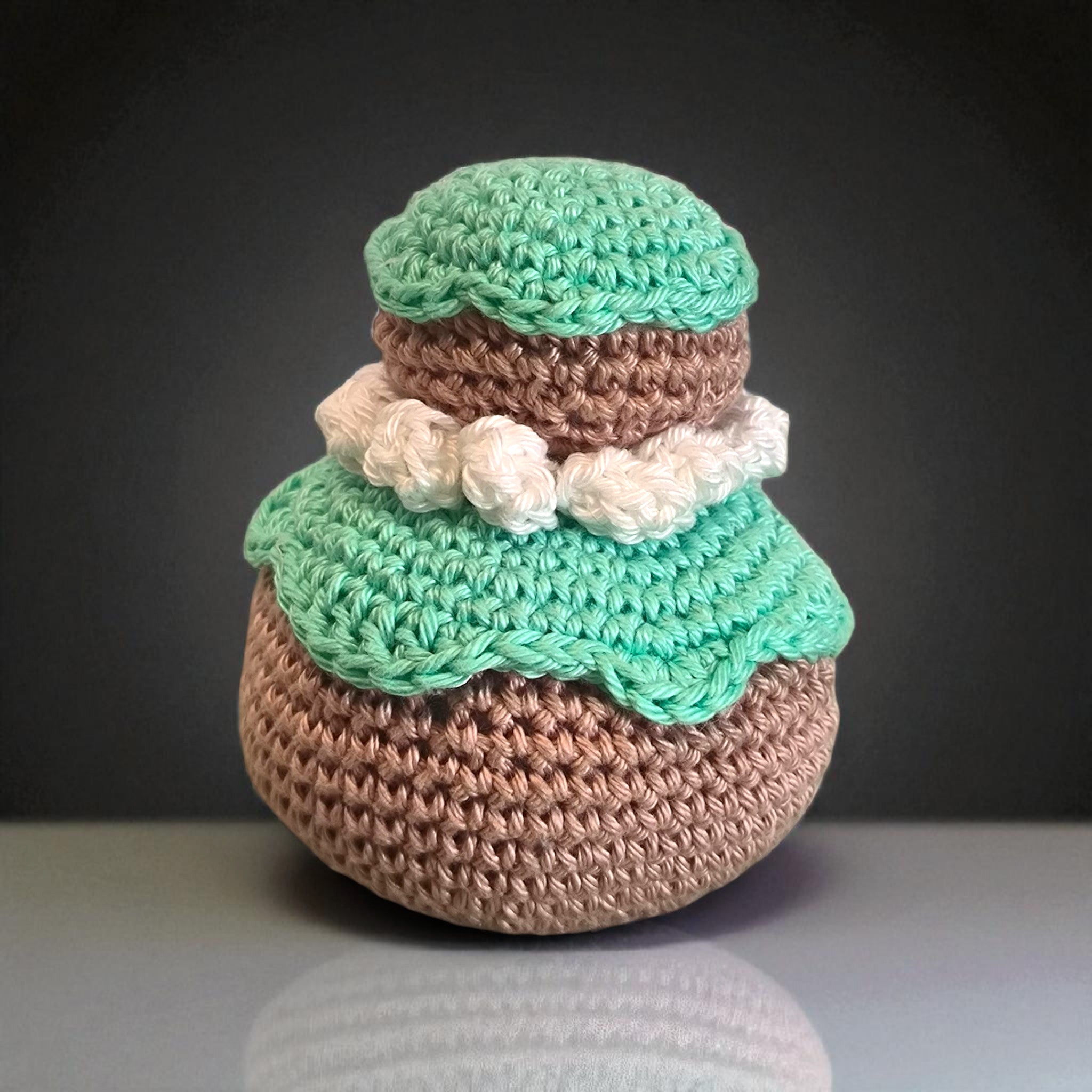 Religieuse au crochet 🖤 Pâtisserie douce et fait main