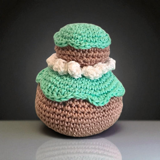 Religieuse au crochet 🖤 Pâtisserie douce et fait main