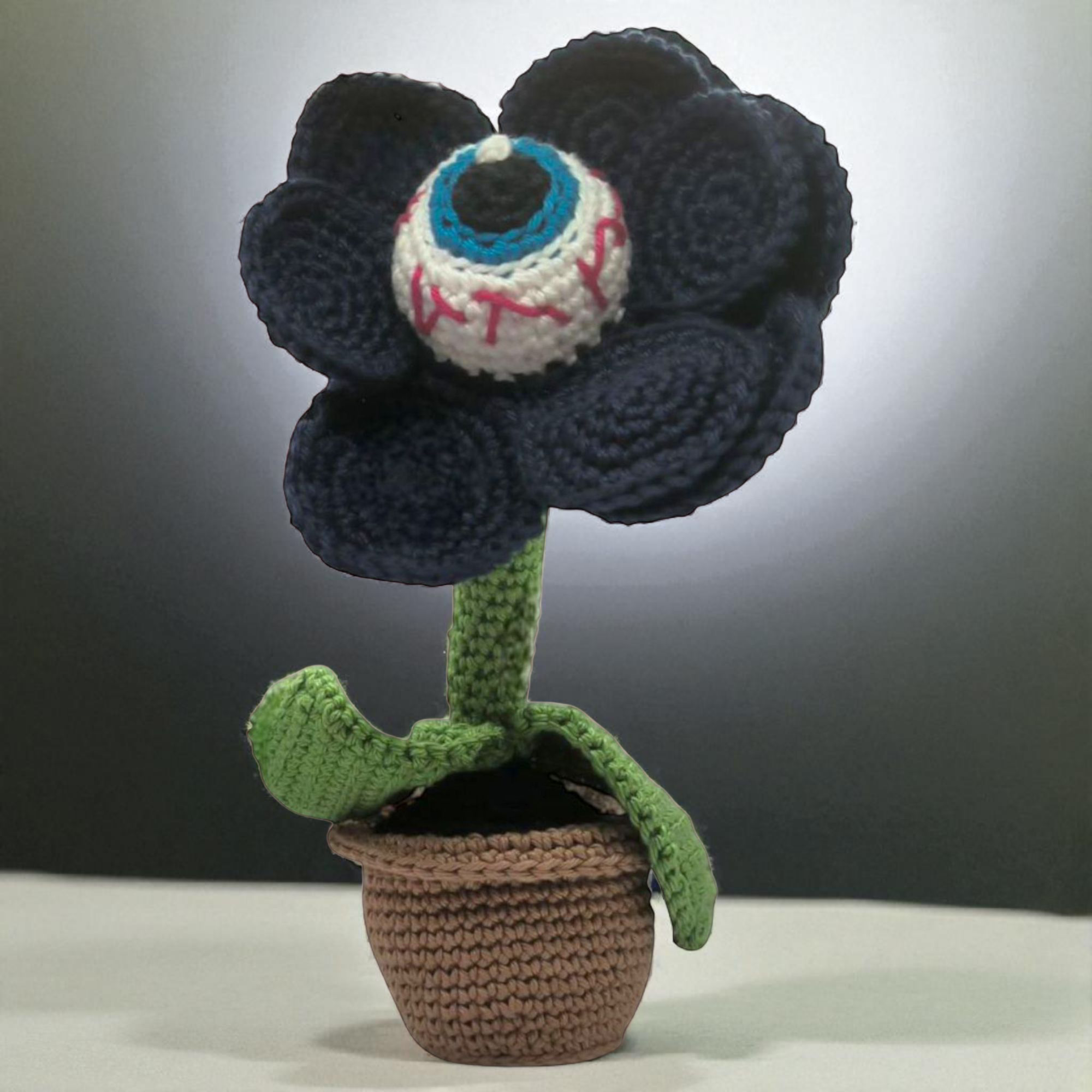 Zombie Flower au Crochet 🖤 Déco Fantastique Fait Main