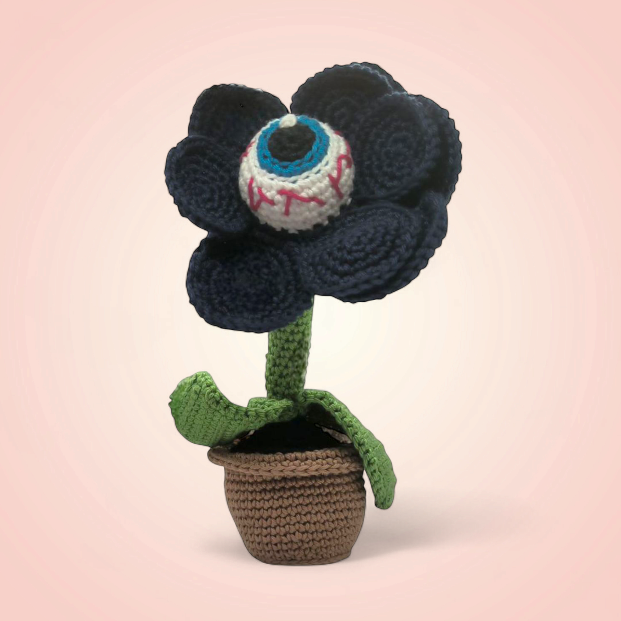 Zombie Flower au Crochet 🖤 Déco Fantastique Fait Main