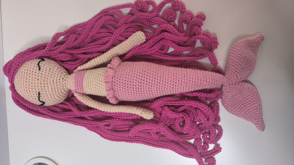 🧜‍♀️ Mermaid-sirène au crochet.Fait main & personnalisable