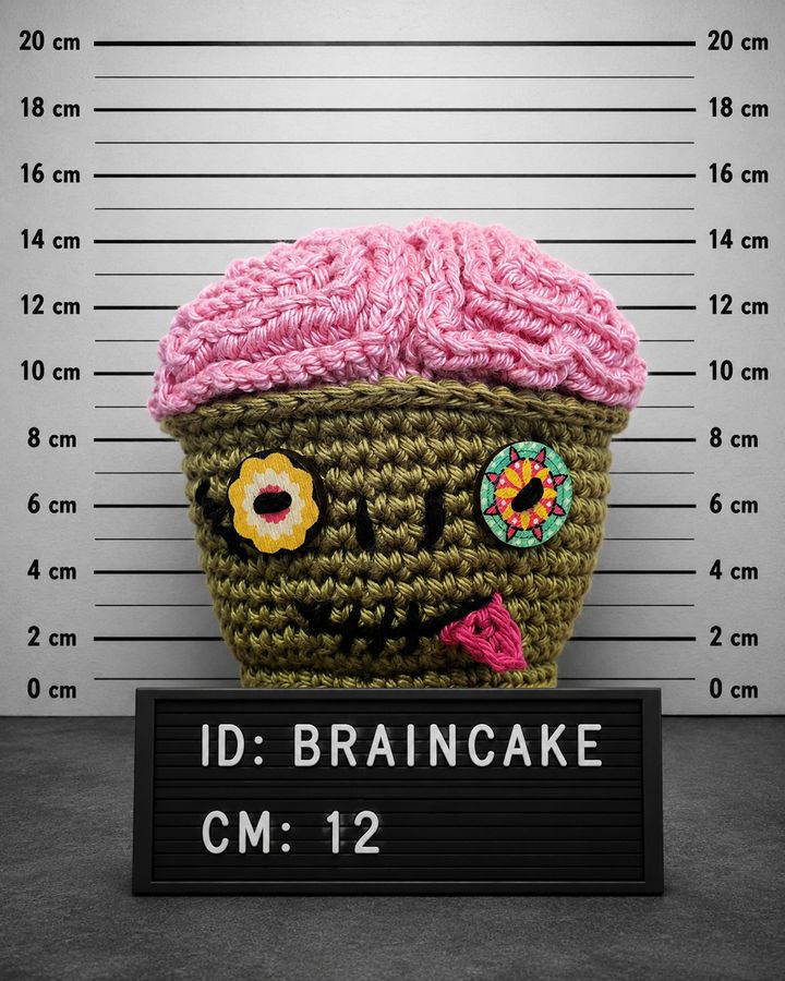 Braincake, création au crochet faite main