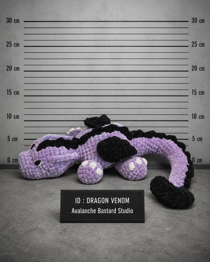 Dragon Venom, création au crochet faite main