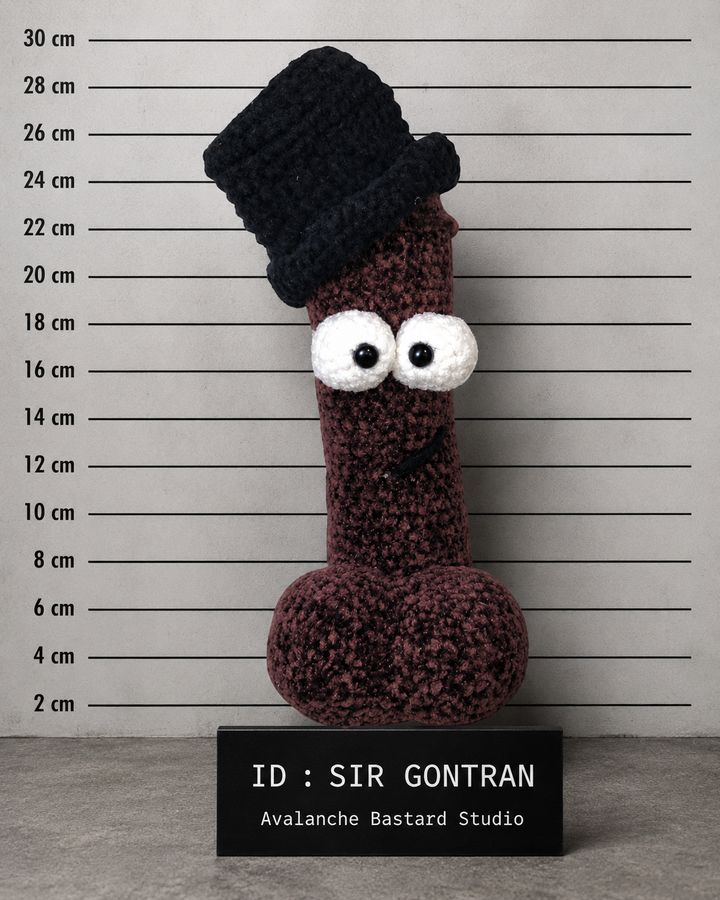 Sir Gontran, création au crochet faite main