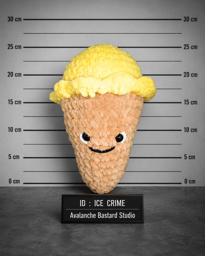 Ice Crime, création au crochet faite main
