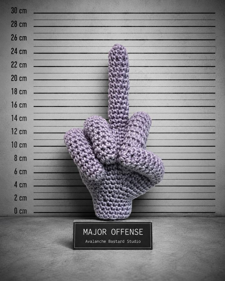 Major Offense, création au crochet faite main